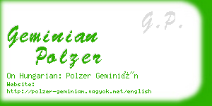 geminian polzer business card